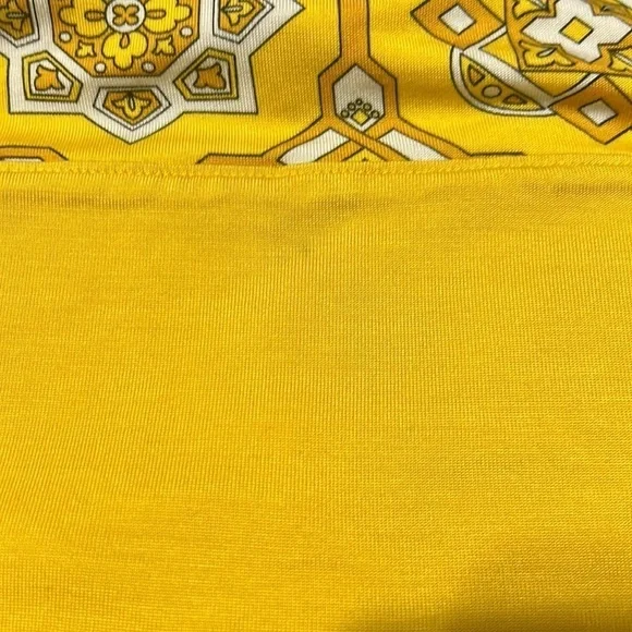 Juicy Couture Vintage Y2K Silk Blend Yellow Print Dress Size S - Picture 7 of 8